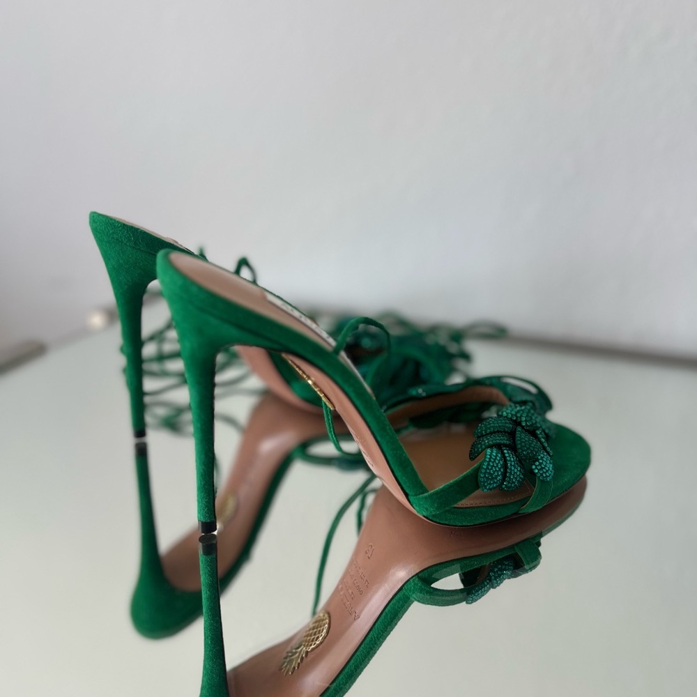 Like new Aquazzura 105mm Galactic Flower Sandals 37 $1,395 - Picture 8 of 13